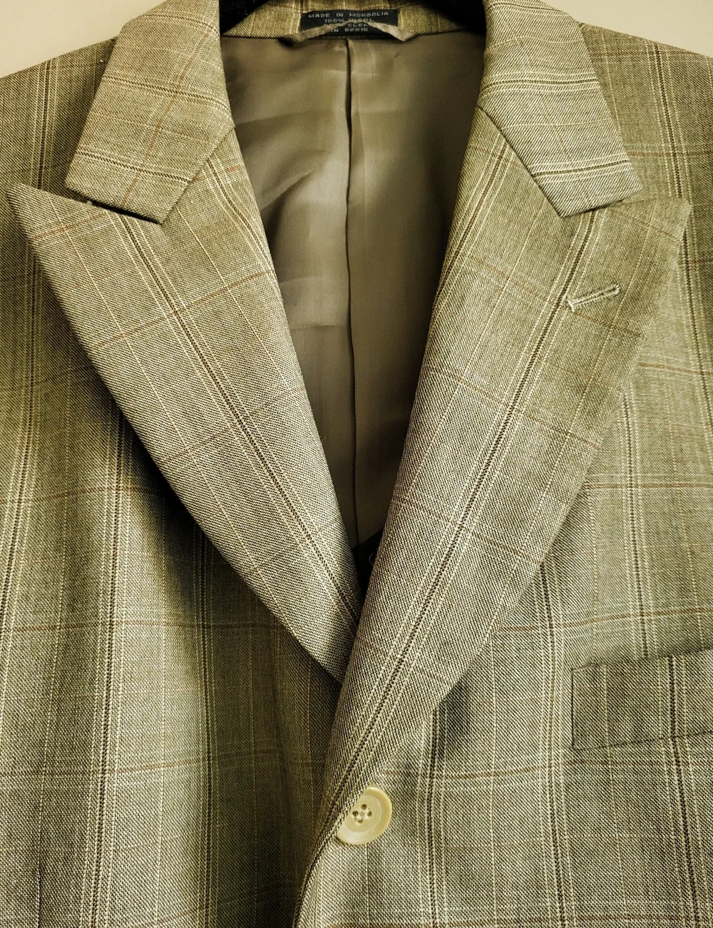 Raspinni 100% Wool Plaid Blazer – 1980s